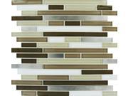 Sample of Escorial Blend Interlocking 8MM Mosaic