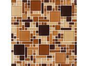Sample of Chestnut Blend Magic Pattern 8MM Mosaic