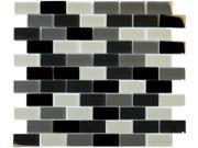 Sample of Black Blend Brick 1X2X8MM Mosaic