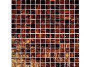 Sample of Brown Iridescent 3 4x3 4x4MM Mosaic