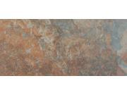 Sample of Tulsa Rust Bullnose 3x13 Glazed