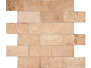 Sample of Durango Brick 12X12 Tumbled Mosaic