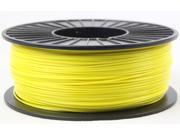 3DMakerWorld Plastic Filament ABS PA 747 1.75mm Yellow 1Kg Spool Made in the USA