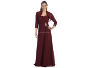 CLASSY MOTHER OF THE BRIDE GROOM LONG DRESS FORMAL EVENING GOWN WITH MATCHING JACKET CHURCH FUNERAL SPECIAL OCCASION ATTIRE 11 COLORS SIZES S 6XL