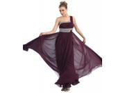 ONE SHOULDER EVENING PROM DRESS FORMAL BRIDESMAIDS GOWN 20 COLORS SIZES 4 26