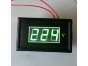 V85A 2 wire Digital AC 60 500V Voltage Meter Voltmeter Panel Home Use Display Green