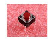 50pcs Red Button 6*6*5mm Button Tact Switch Microswitch 6x6x5mm