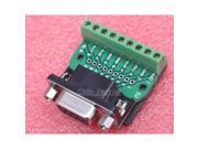 DB9 M1 DB9 Nut Type Connector 9Pin Female Adapter Terminal Module RS232