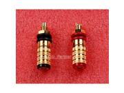 One Pair CMC 838 S G Gold plated speaker terminals