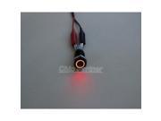 Red 16mm 12V Latching Push Button Stainless Steel Power Switch
