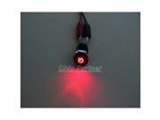 Red 16mm 12V LED Latching Push Button Power Switch