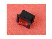 Red AC 250V Rocker Switch 3 Pin