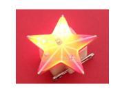 Red Five Pointed Star Flicker Breastpin Emitting Badge for Christmas KTV Wedding