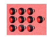 10pcs New Red 12mm Waterproof momentary ON OFF Push button Mini Round Switch