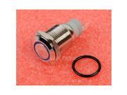 Blue 16 mm speaker metal push button switch with a light switch