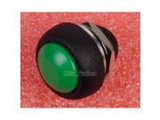 Green 12mm Mini Round Waterproof Lockless Momentary Push Button Switch