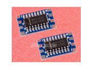 2pcs MCU mini RS232 MAX3232 to TTL Level Pinboard Converter Board for arduino