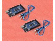 2pcs Funduino Mega 2560 ATmega2560 16AU Board Arduino compatible USB Cable