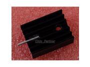 10PCS TO 220 IC Heat Sink Black TO220 21x15x11mm with PIN Aluminum