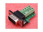 9Pin Male Adapter DB9 G9 DB9 Teeth Type Connector Terminal Module RS232