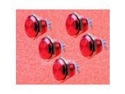 5pcs 16mm Start Horn Button Momentary Stainless Steel Metal Push Button Switch R