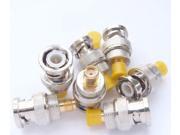 5pcs Copper BNC Male to SMA Female Plug Coax Adapter RF Connectors