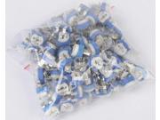 100 horizontal 10 kinds Each 10 Blue White Adjustable Resistor bag