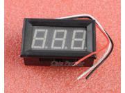 Yellow LED Panel Meter Digital Voltmeter DC 0 30V with box