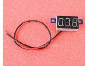 1 Slim Digital Voltmeter 3.3V 17V Red LED Lithium Battery Vehicles Panel Meter