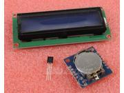 DS1307 AT24C32 I2C RTC DS18B20 TO 92 Temperature Sensor 1602 LCD 16x2 Blue
