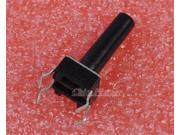 50pcs Tact Switches 6x6x12mm Black Press Key High Quanlity