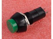 Green Round Lockless ON OFF Push button Switch 12mm