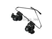 20X Glasses Type Magnifier Loupes Lens 9892A II w LED Light for Watch Repair