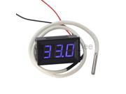 Digital Thermometer Temperature Test Meter Blue Display w K Type Thermocouple