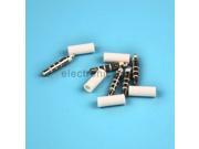 5pcs White Connector 3.5 mm Headphone Plug DIY For 3.5mm Cable Audio Adapter