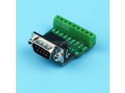DB9 G1 DR9 adapter board Male RS232 Serial to 3.96mm Terminal Module