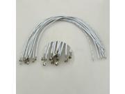 10pcs XH2.54 Single Tin Header 20CM Terminal wire Connector wire White 24AWG