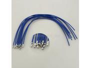 100pcs XH2.54 Single Tin Header 20CM Terminal wire Connector wire Blue 24AWG