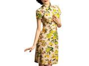 Chinese Cheongsam Qipao Gown Vintage Cocktail Dress Asian Fashion Chic 102