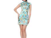 Chinese Cheongsam Qipao Gown Vintage Cocktail Dress Asian Fashion Chic 120