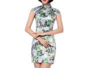 Chinese Cheongsam Qipao Gown Vintage Cocktail Dress Asian Fashion Chic 124