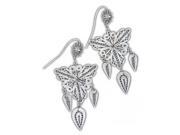 Fine 999 Earrings High Purity Sterling Silver Jewelry 100% Handcrafted Art 135