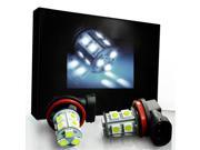 2 X Car LED Light 13 SMD LED Fog Light Bulbs H11 6000K White DRL Driving Lamp