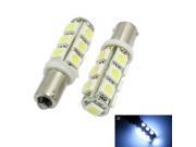 2 x BA9S T4W Pure White 5050 SMD 13 LED Car Side Tail Light Bulb Lamp Interior