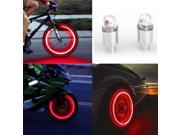 Utility Red LED Cycling Bike Bicycle Neon Car Wheel Tire Valve Caps Wheel Lights