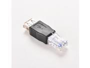 New RJ45 Male to USB AF A Female Adapter Socket LAN Network Ethernet Router Plug