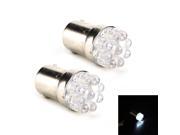 2x White 9 LED 1157 Replacement Car Stop Tail Bulb Lamp New Design