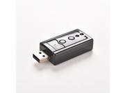 USB 2.0 3D Virtual 12Mbps External 7.1 Channel Audio Sound Card Adapter