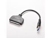 USB 3.0 To SATA 22 Pin 2.5 Hard Disk Drive SSD Adapter Horn Coupling