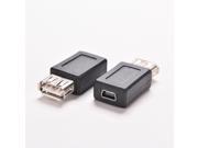 USB 2.0 A female to mini 5 pin female adapter mp4